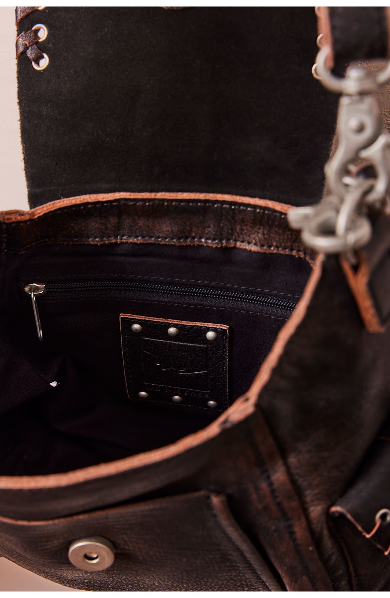 Free People We the Free Baby Leigh Leather Crossbody Bag, Alternate, color, 