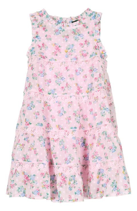 Kids' Floral Tiered Chiffon Dress (Toddler, Little Kid & Big Kid)