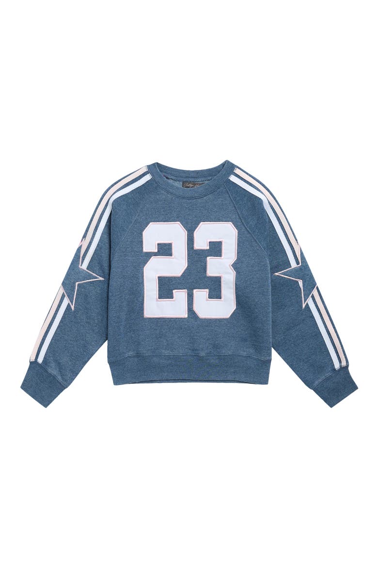Kids' LA Star Stripe Sweatshirt, Main, color, REAL TEAL
