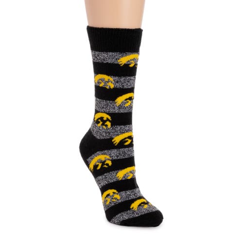 Muk Luks Gameday Terry Loop Socks In Black