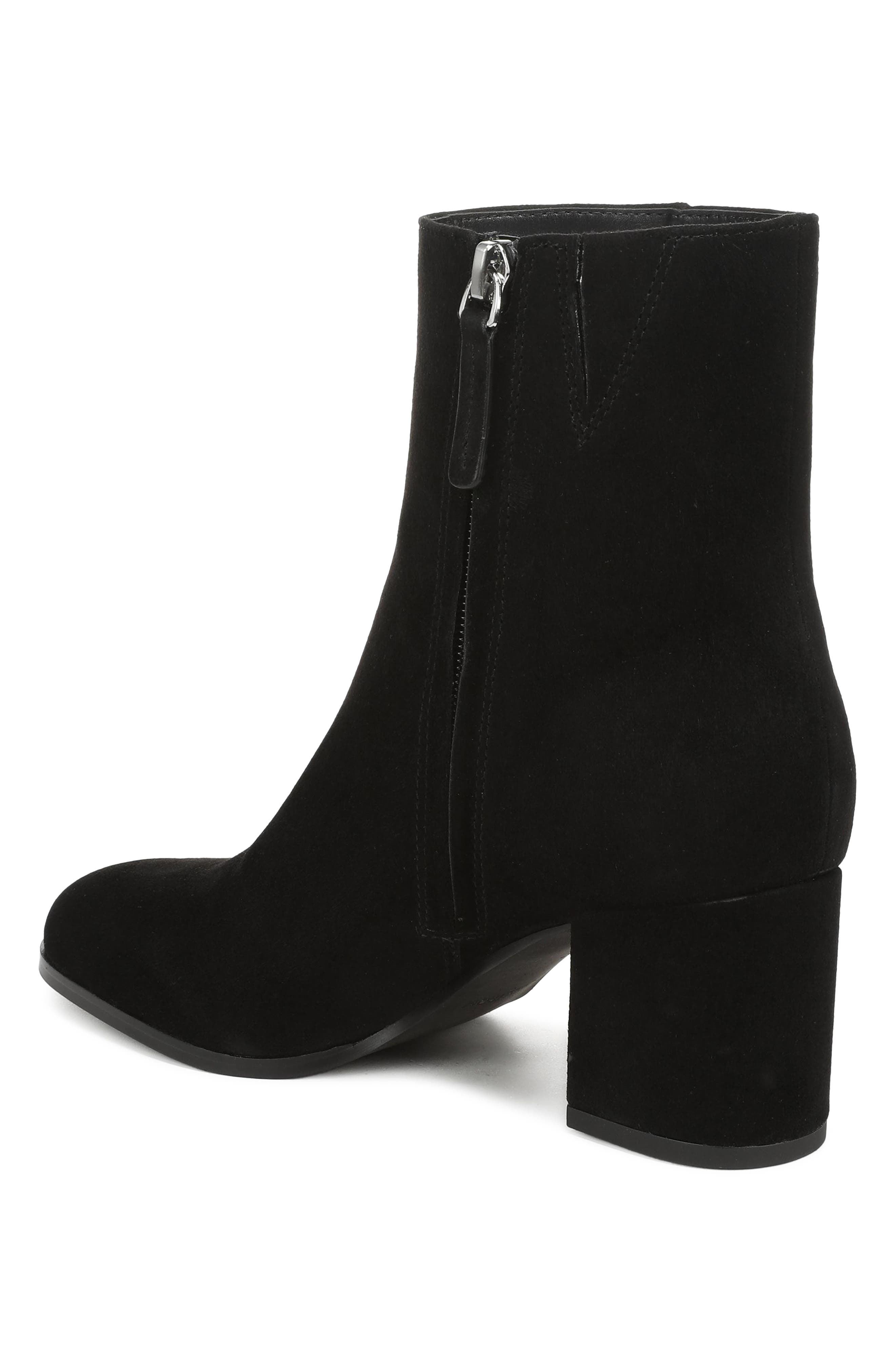 Jovie Leather Bootie, Alternate, color, BLACK