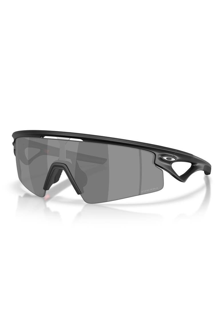 Gender Inclusive Sphaera Strike 37mm Shield Sunglasses, Alternate, color, MATTE BLACK / PRIZM BLACK