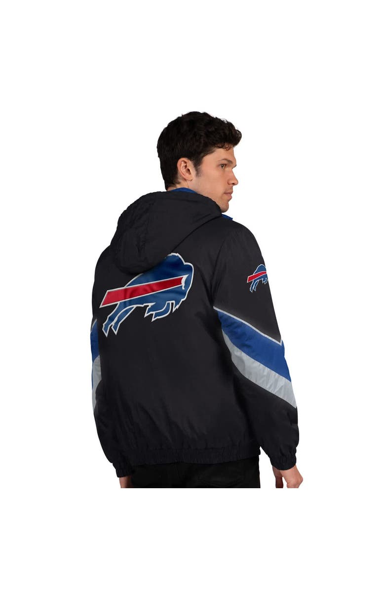 STARTER Men's Starter Black/Royal Buffalo Bills Thursday Night Gridiron Full-Zip Jacket, Alternate, color, Black
