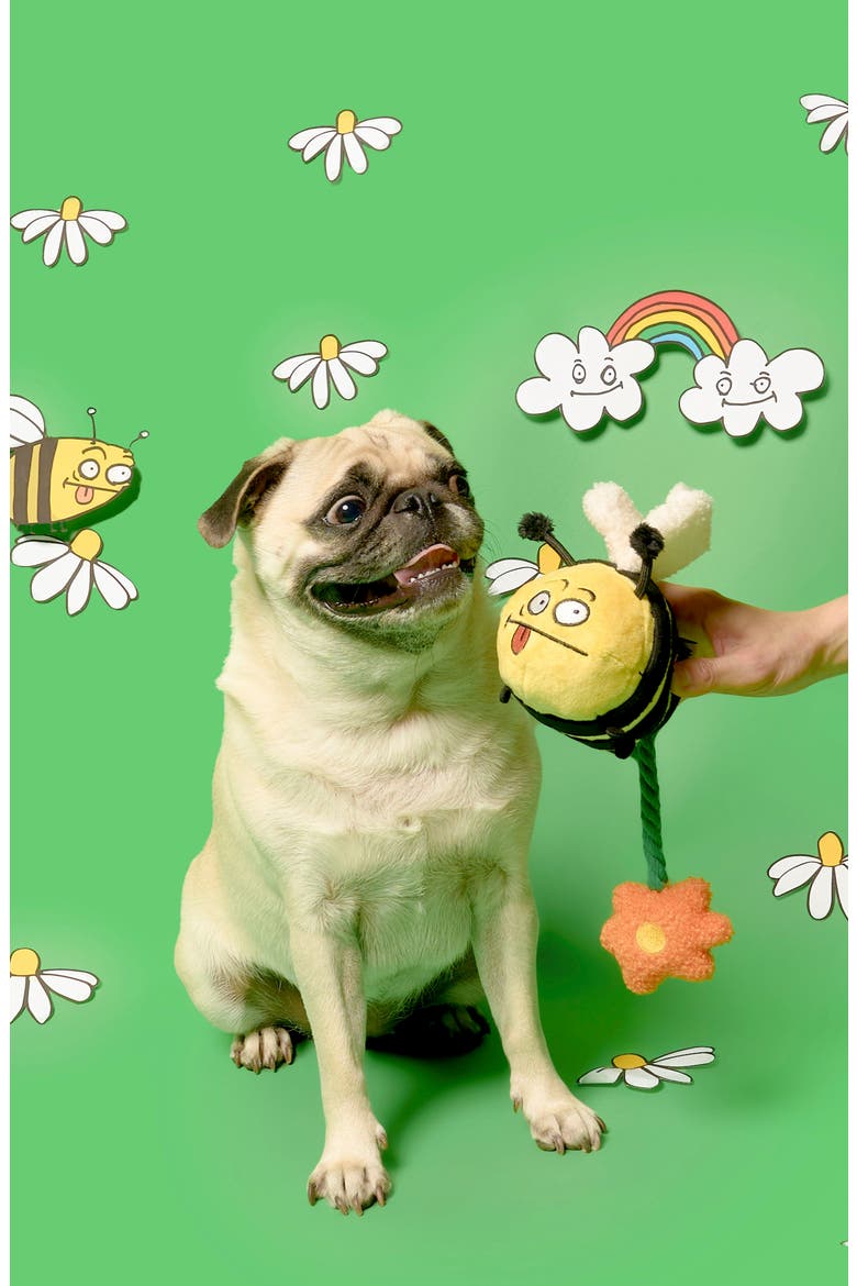 Bee Happy Nosework Toy, Alternate, color, YELLOW