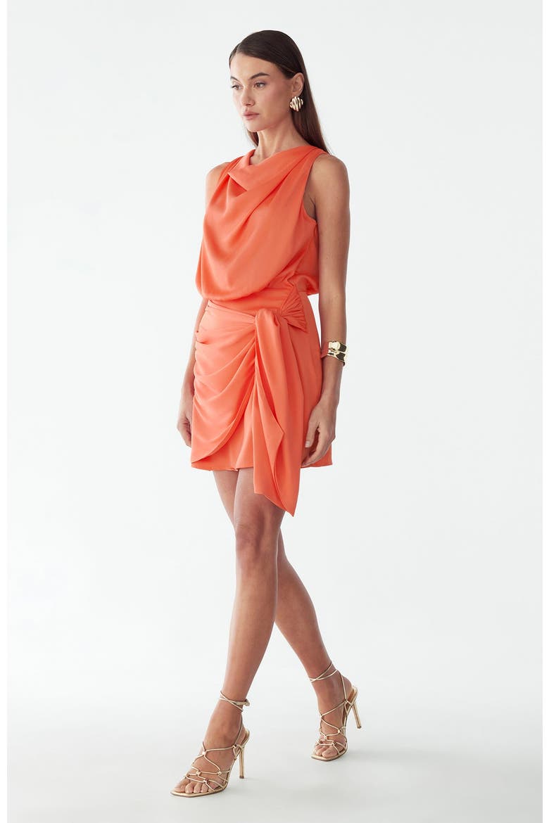 Willow Mini Dress, Alternate, color, Coral