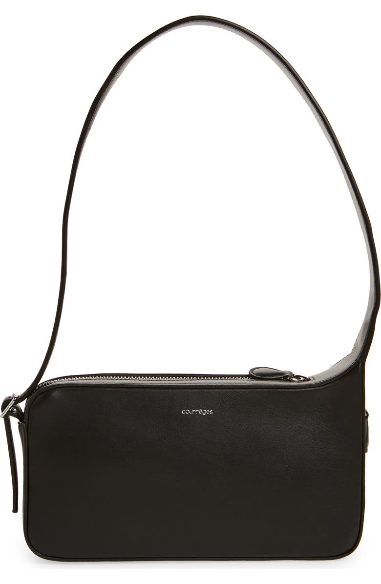 Courrèges Racer Leather Baguette Bag, Main, color,