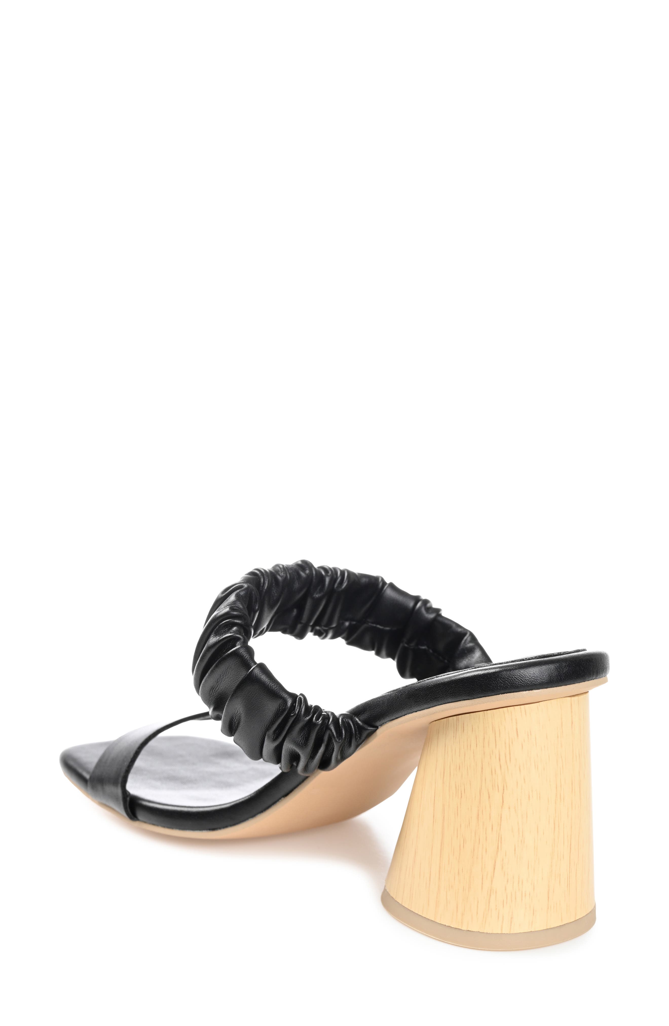 Journee Collection Open Square-toe Block Heel, Alternate, color, Black