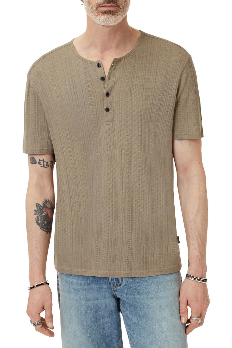 Ciel Variegated Rib Henley, Main, color, SPRUCE