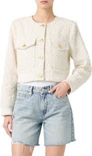BLANKNYC Textured Crop Woven Jacket