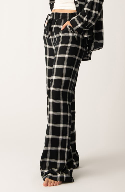 Shop Pj Salvage Cozy & Chic Pajama Pants In Black