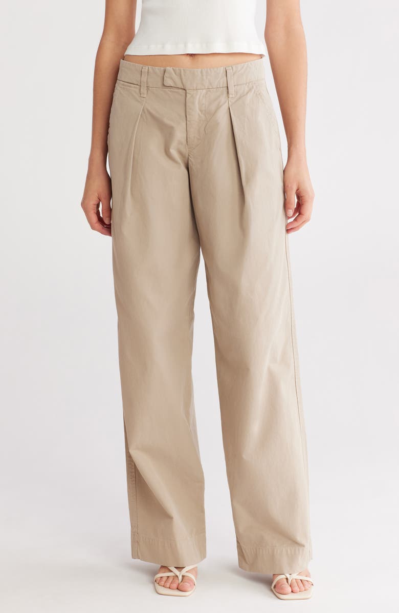SLVRLAKE Lola Cotton Pants, Main, color, Khaki