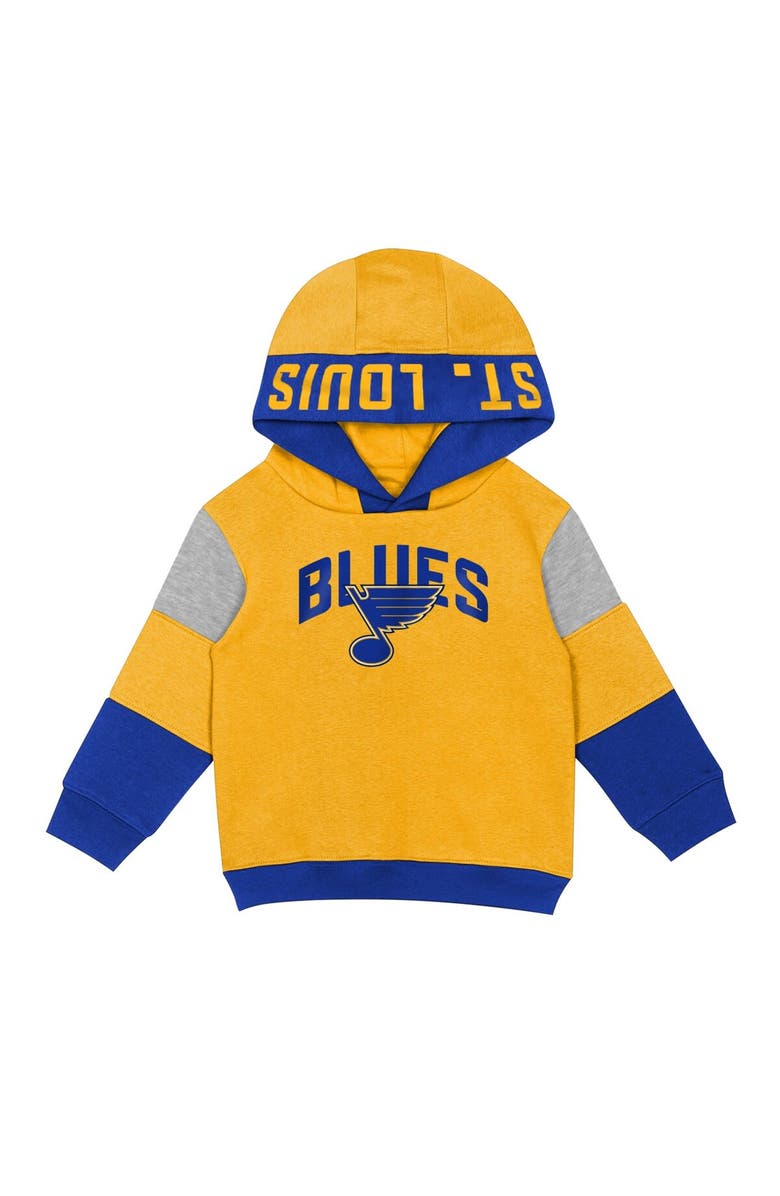 Outerstuff Toddler Gold/Blue St. Louis Blues Big Skate Fleece Pullover Hoodie and Sweatpants Set, Alternate, color, 