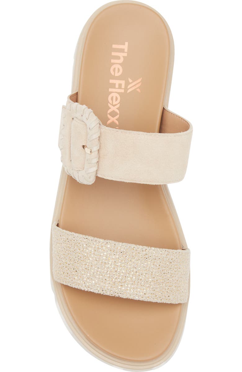 The FLEXX Atena Platform Slide Sandal, Alternate, color, Sabbia Holly/ Camoscio