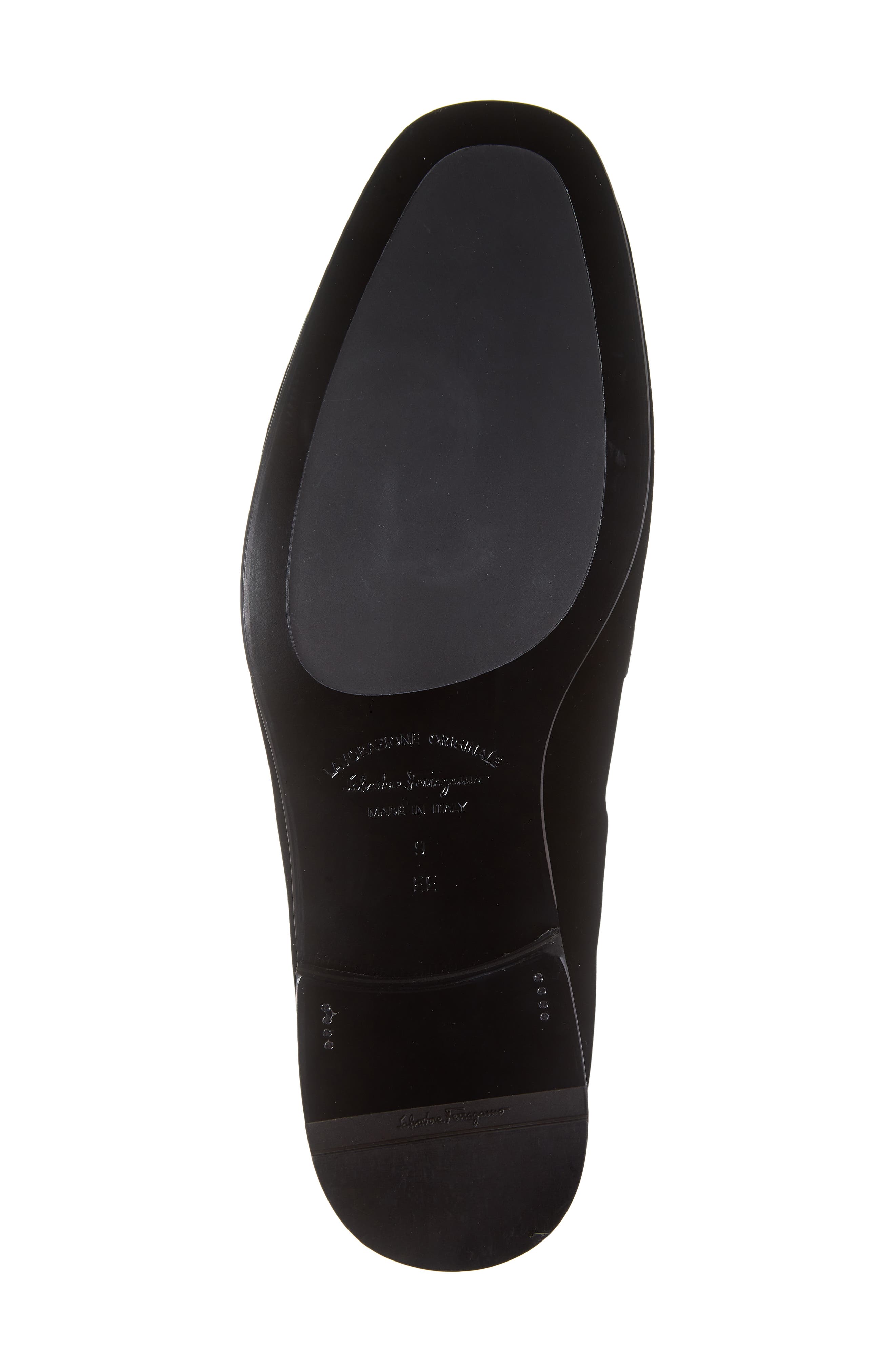 FERRAGAMO Lapo Smoking Slipper, Alternate, color, Nero