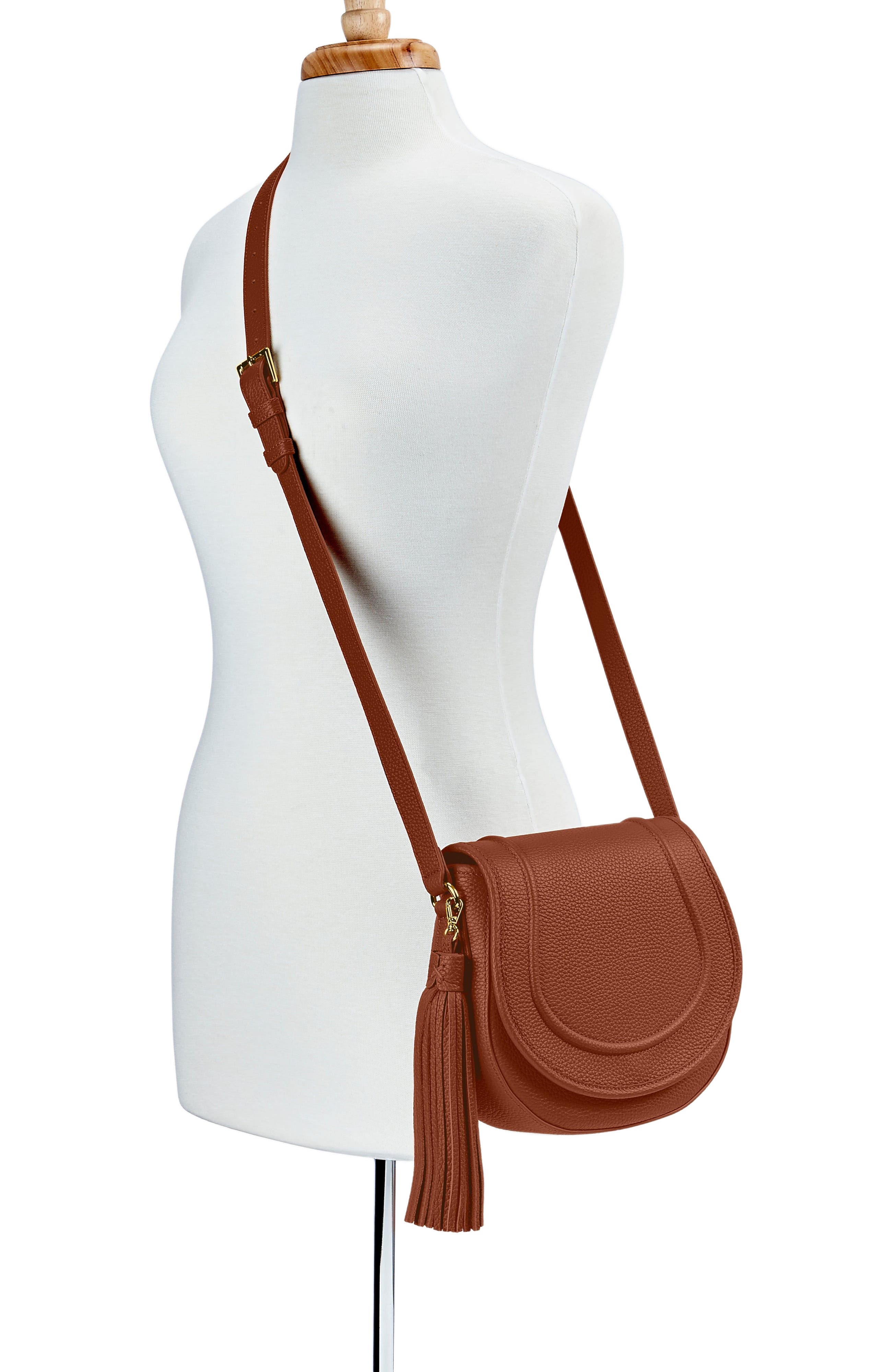 GiGi New York JENNI SADDLE BAG, Alternate, color, Saddle