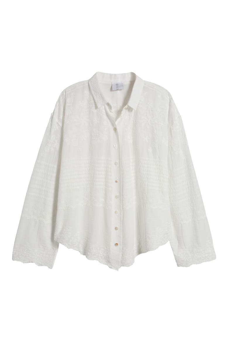 Xilry Button-Up Shirt, Alternate, color, IVORY
