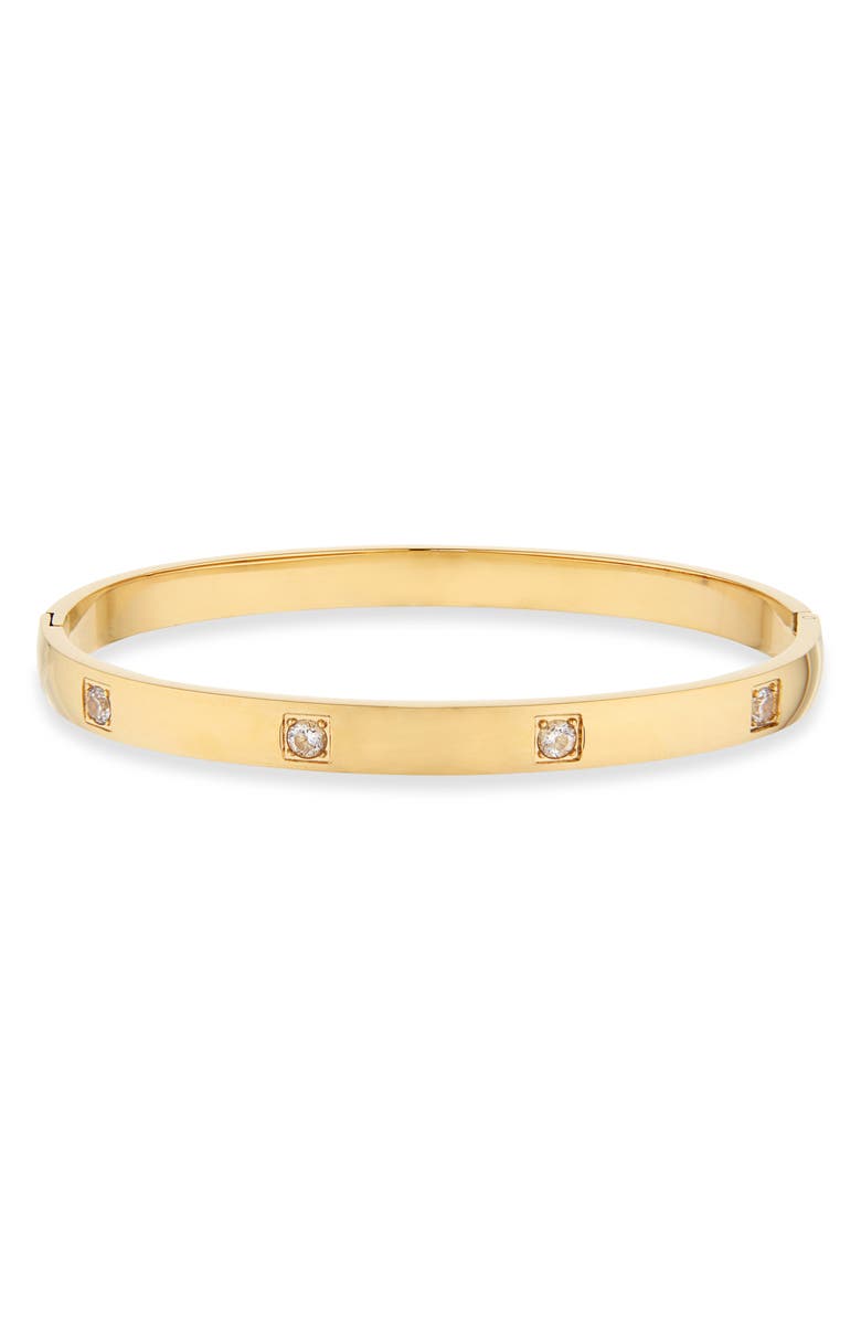 Nordstrom Demi Fine Cubic Zirconia Station Bangle Bracelet, Main, color, 