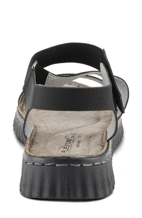 Flexus By Spring Step Pathfav Sandal In Black