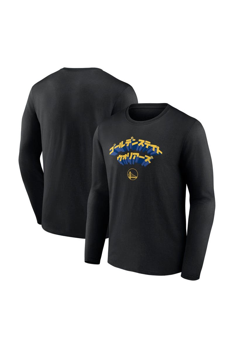 FANATICS Men's Fanatics Branded Golden State Warriors Japanese Heritage Long Sleeve T-Shirt, Main, color, Black