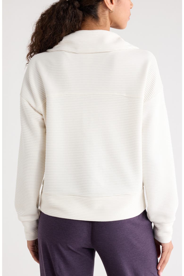 Ottoman Half Zip Pullover, Alternate, color, IVORY EGRET