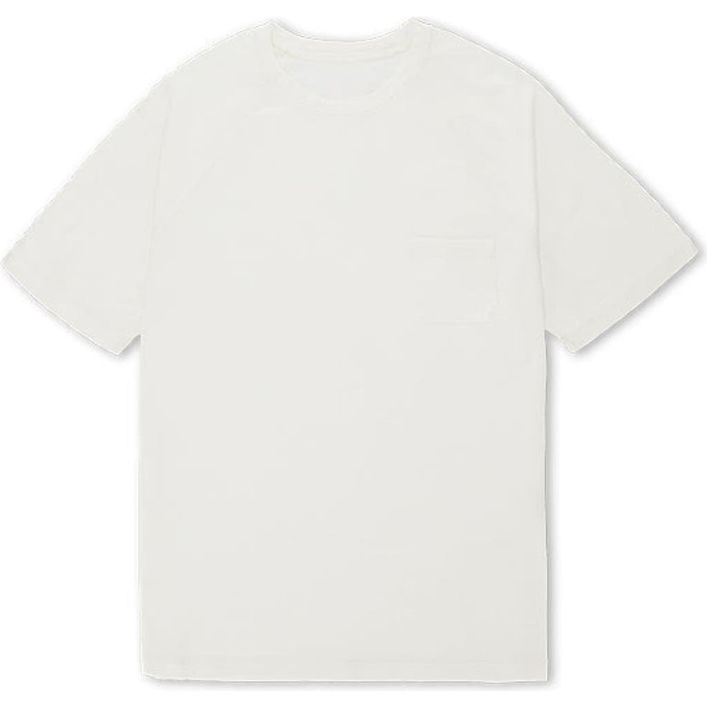 Fortela Vermont Jersey T-shirt With Chest Pocket In White