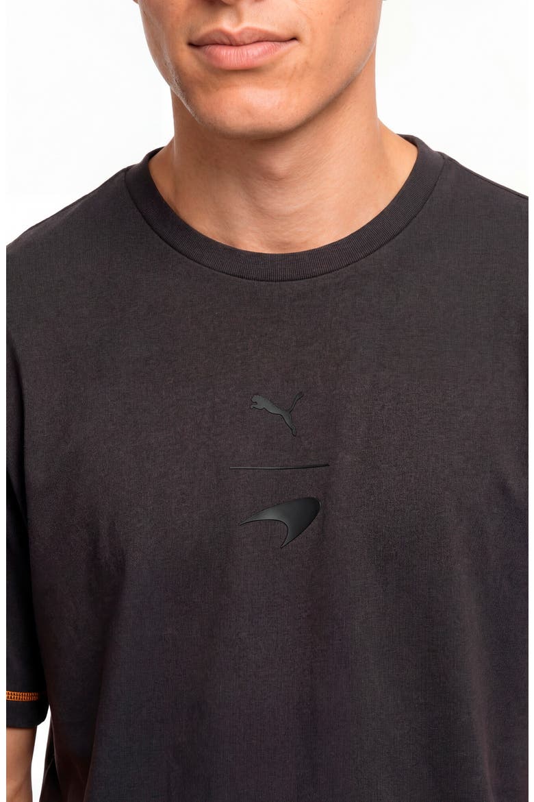 Relaxed Fit Embroidered McLaren Logo T-Shirt, Alternate, color, TITAN BLACK