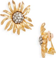 Kenneth Jay Lane Flower Clip-On Earrings