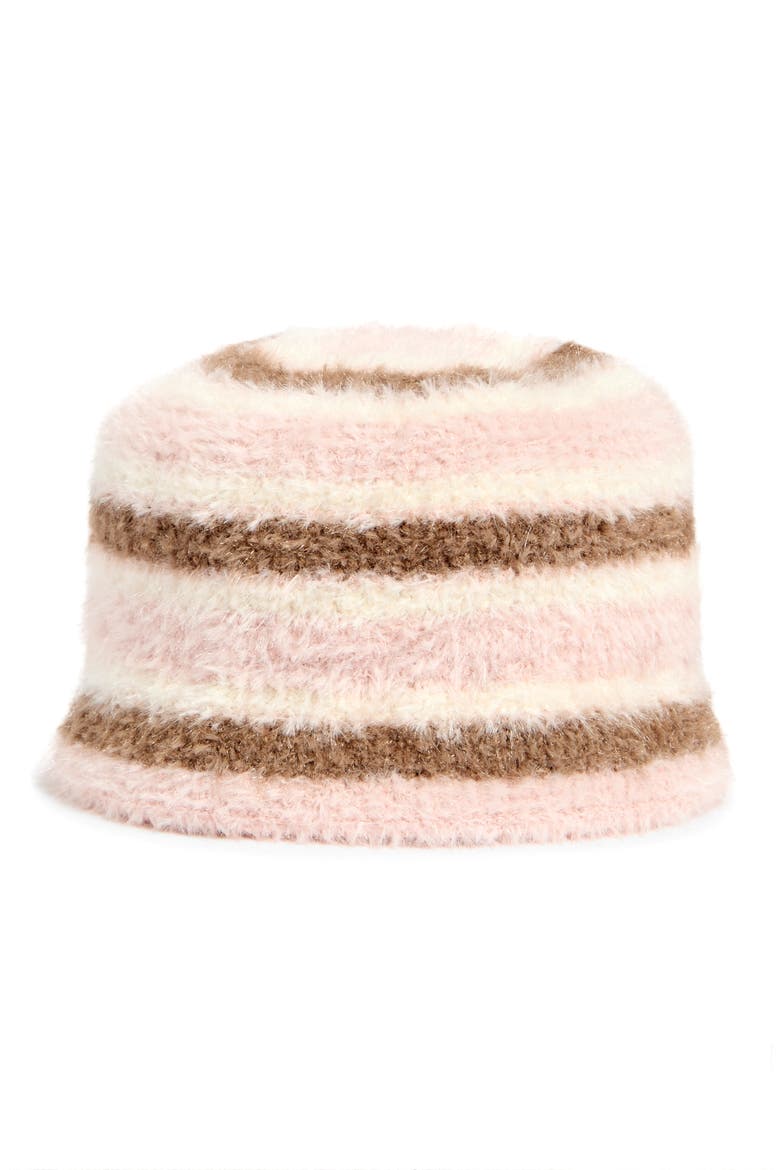 Kids' Stripe Beanie, Main, color, WHITE
