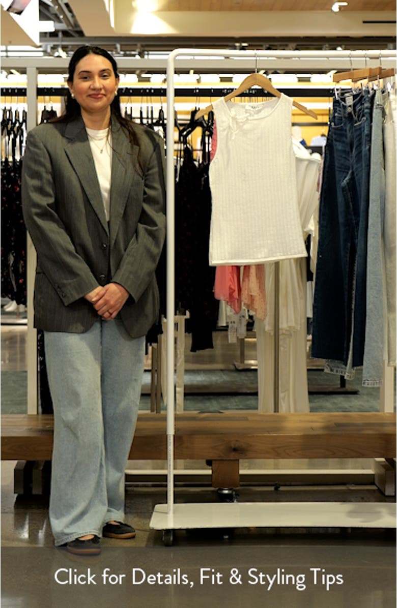 Alyse Cotton Blend Pointelle Sleeveless Sweater, sales video thumbnail