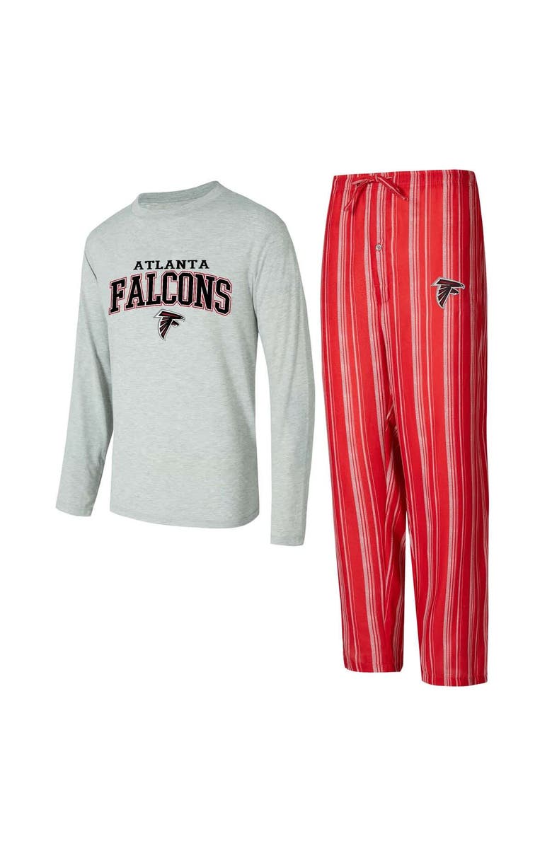 CONCEPTS SPORT Men's Concepts Sport Atlanta Falcons Petition Long Sleeve T-Shirt & Pants Sleep Set, Main, color, 