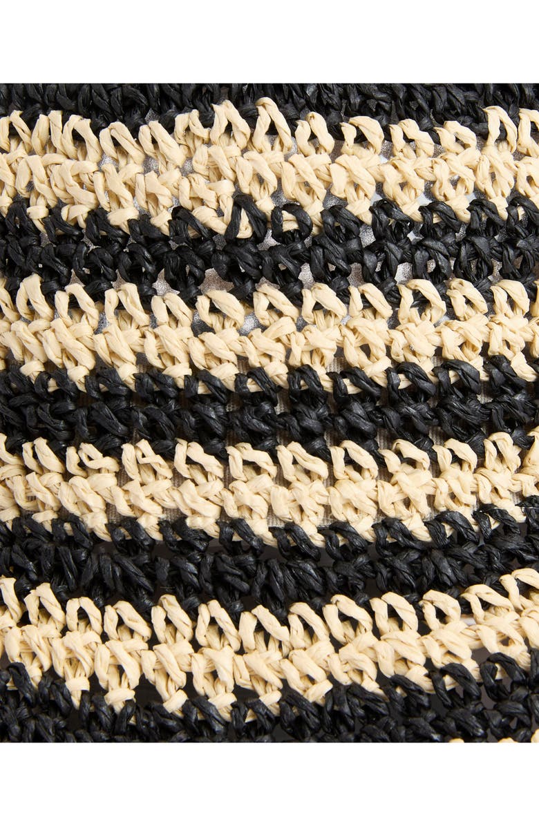 Barbour Annie Crochet Bucket Hat, Alternate, color, Black/ Ecru