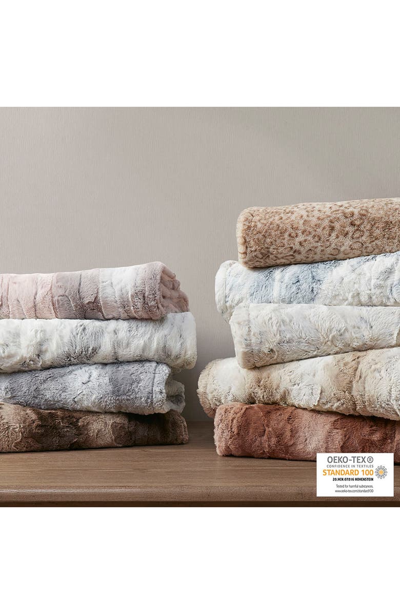 BEAUTYREST Zuri Heated Faux Fur Wrap, Alternate, color, 