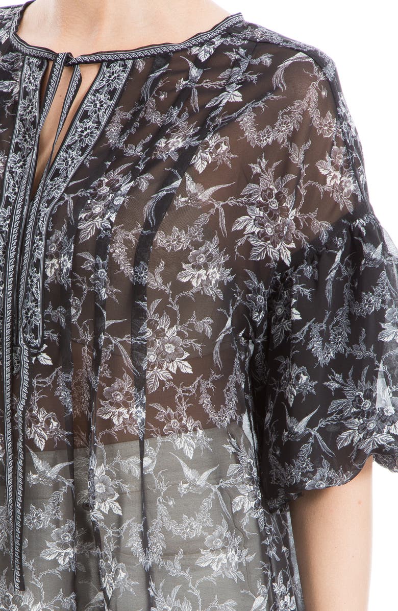 MAX STUDIO Puff Sleeve Pintuck Top, Alternate, color, 