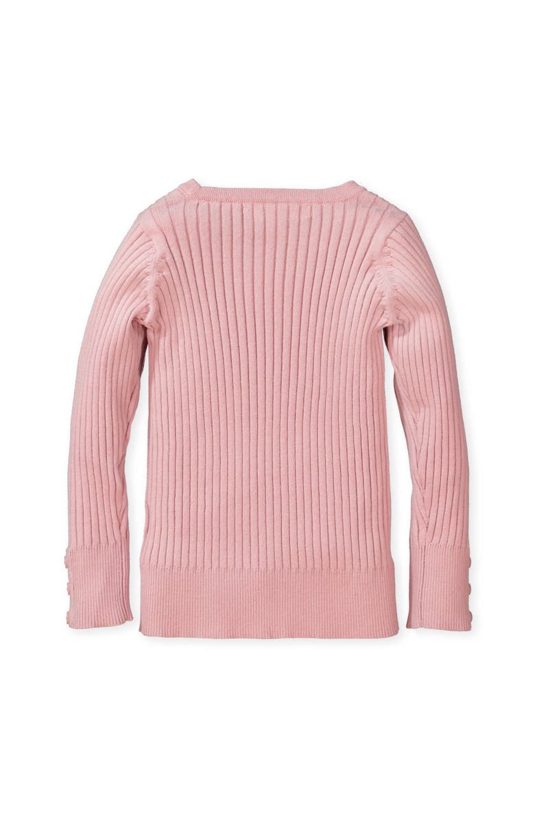Hope & Henry Baby Girls' Rib Knit Sweater Top, Infant, Alternate, color, Rose