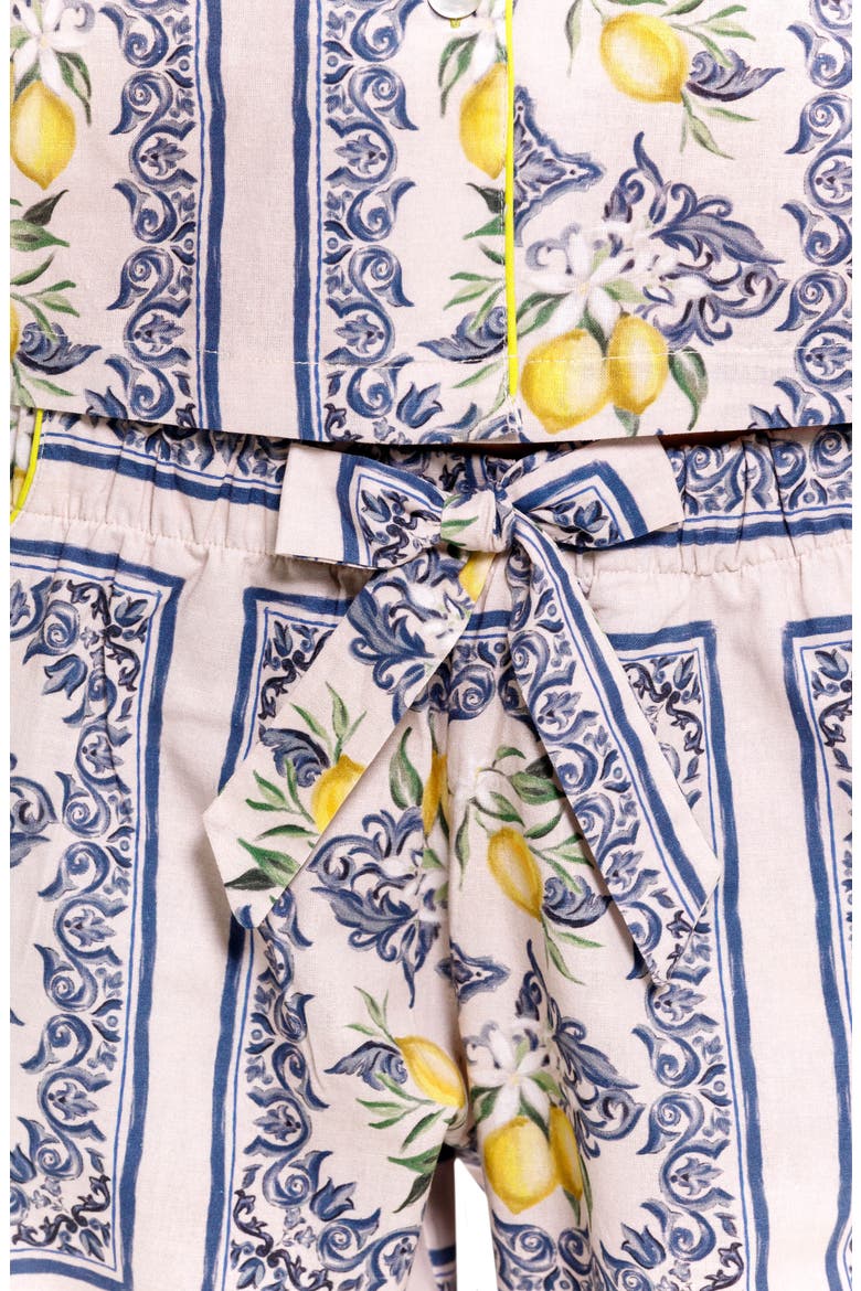 Emma Linen Pajamas, Alternate, color, WHITE