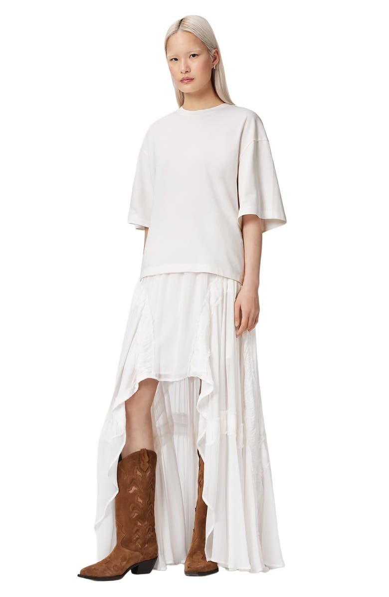 AllSaints Paloma Amelie T-shirt, Alternate, color, Optic White