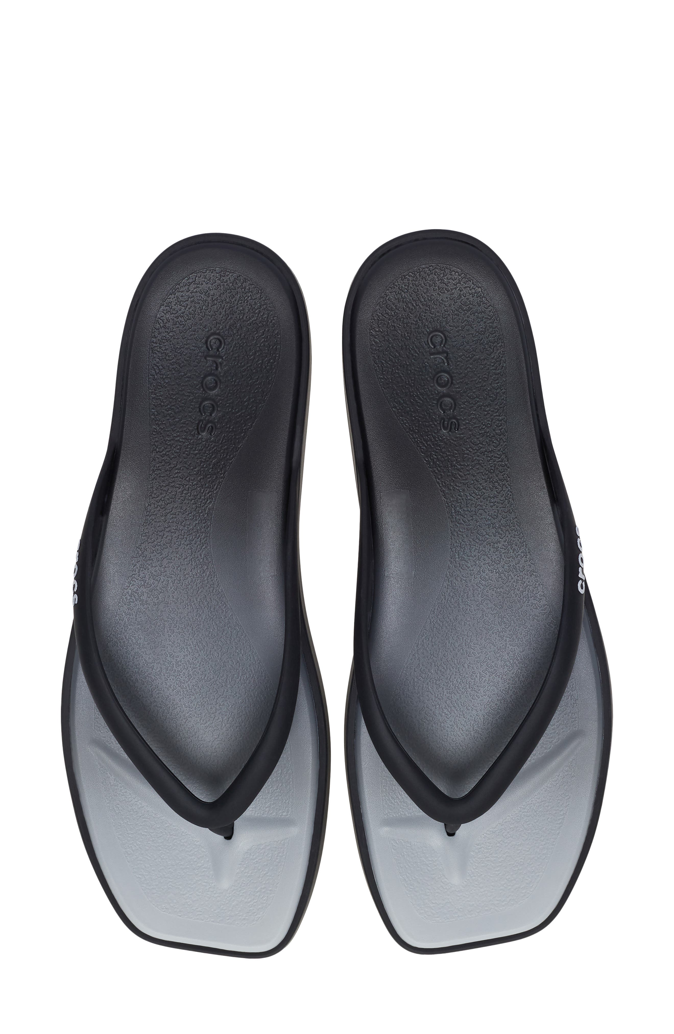 Miami Ombré Flip Flop, Alternate, color, BLACK/ MULTI