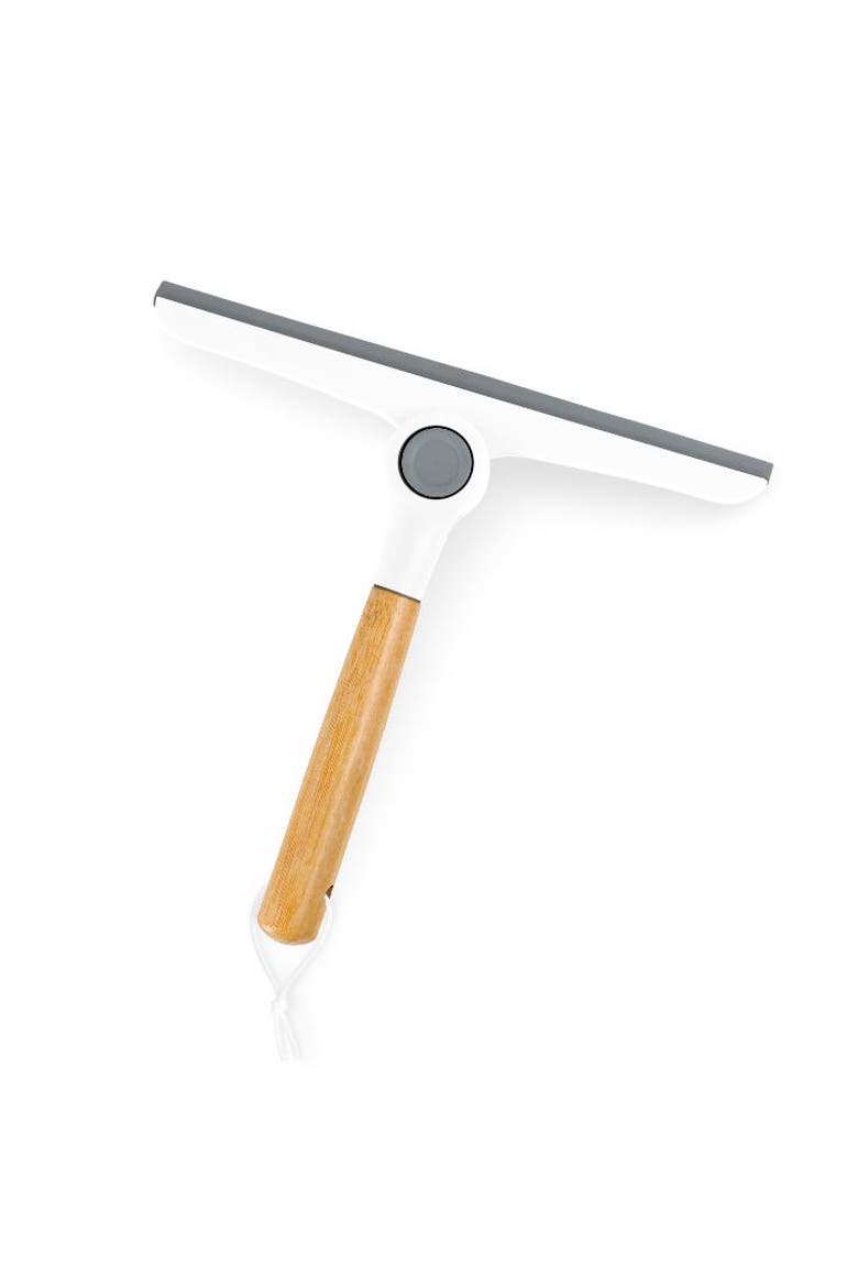 9.5 Inch Multi-Use Folding Squeegee, Main, color, Bamboo/White