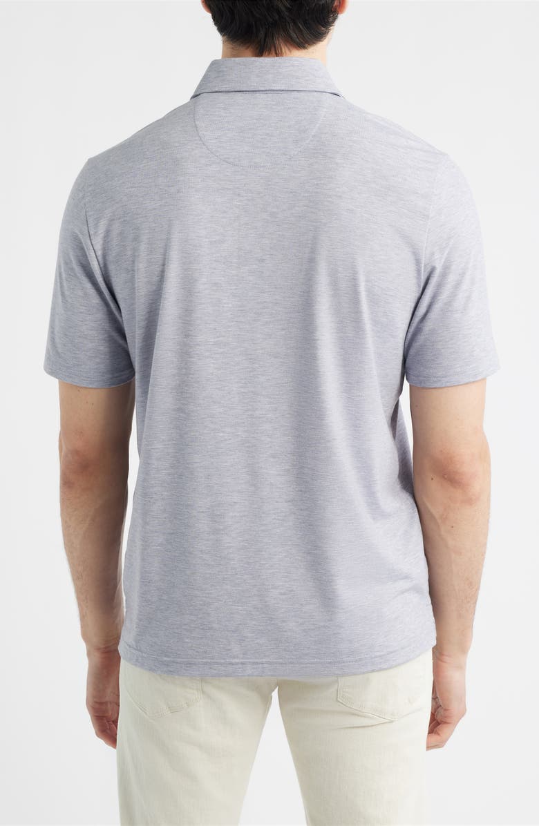 Johnston & Murphy XC Apex Heathered Performance Polo, Alternate, color, Gray Heather
