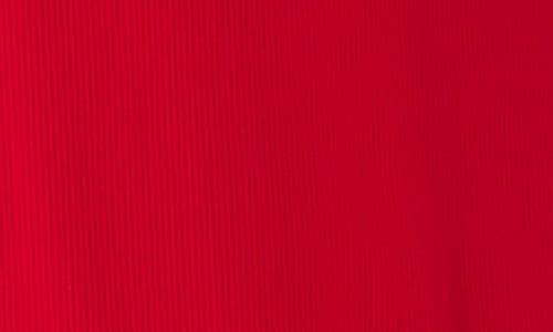 Spanx ® Contour Rib Mock Neck Crop Tank In Red