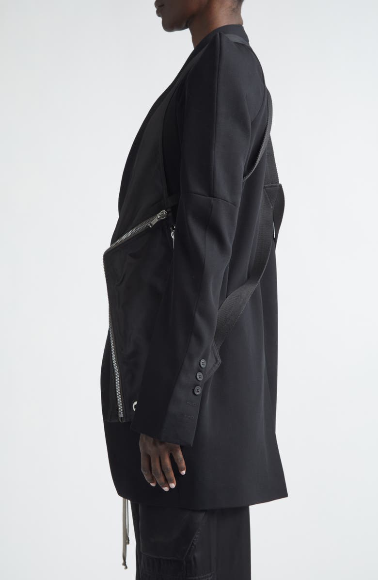 Rick Owens Temple Bauhaus Vest, Alternate, color, Black