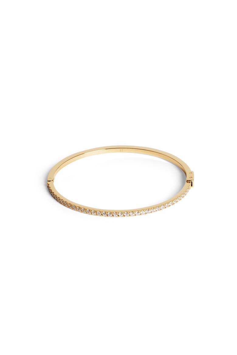 Eternal Love Gold Bangle, Main, color, Crystal