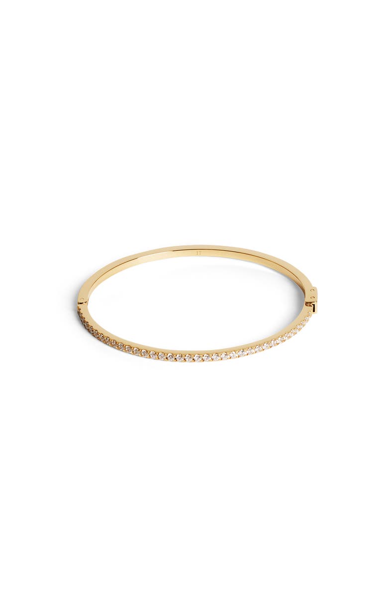 COEUR DE LION Eternal Love Gold Bangle, Main, color, Crystal
