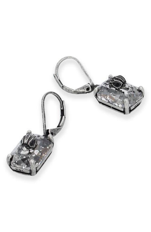Kurt Geiger London Eagle Head Crystal Drop Lever Back Earrings