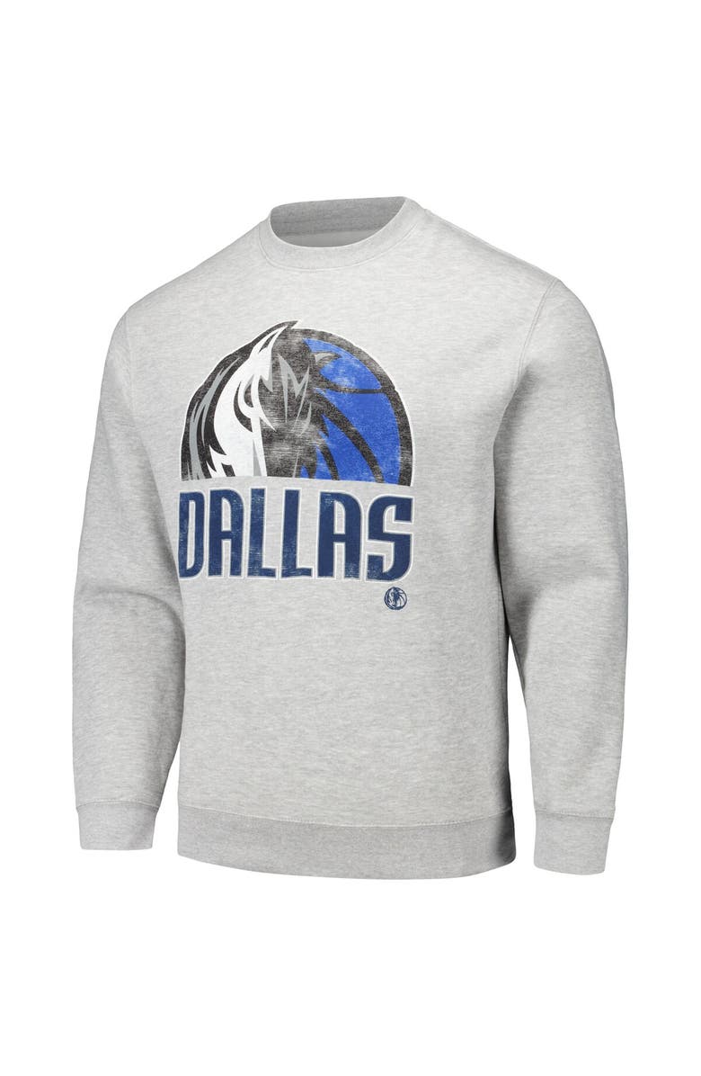 Stadium Essentials Unisex Stadium Essentials Heather Gray Dallas Mavericks Hometown Pullover Sweatshirt, Alternate, color, Heather Gray