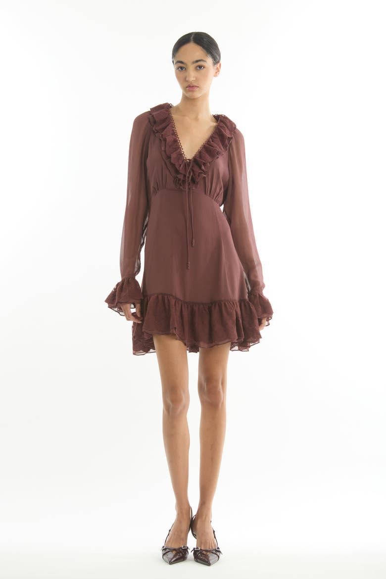 Poet Dress, Main, color, Mulberry