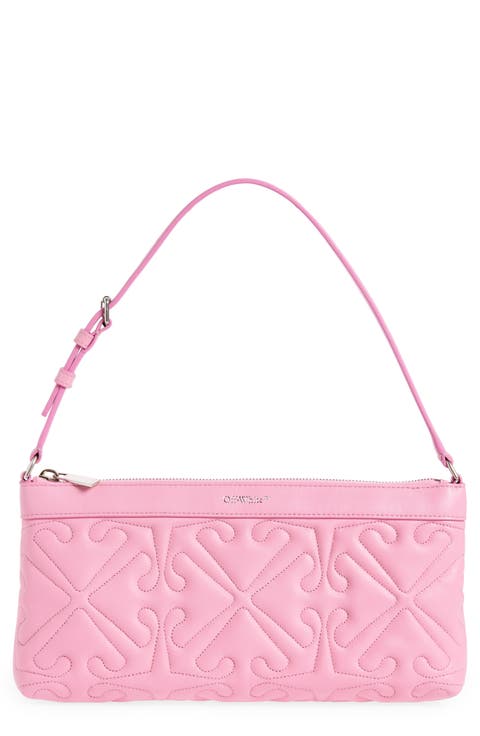 Arrow Quilted Leather Shoulder Bag