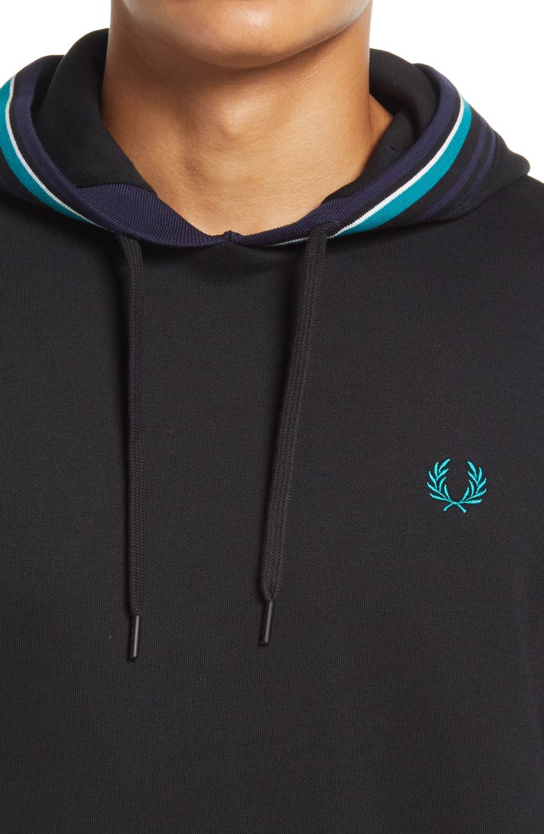 Fred Perry Men's Stripe Trim Hoodie, Alternate, color,