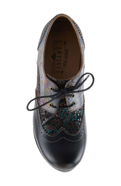 L'artiste By Spring Step Tothemax Wingtip Platform Derby In Black