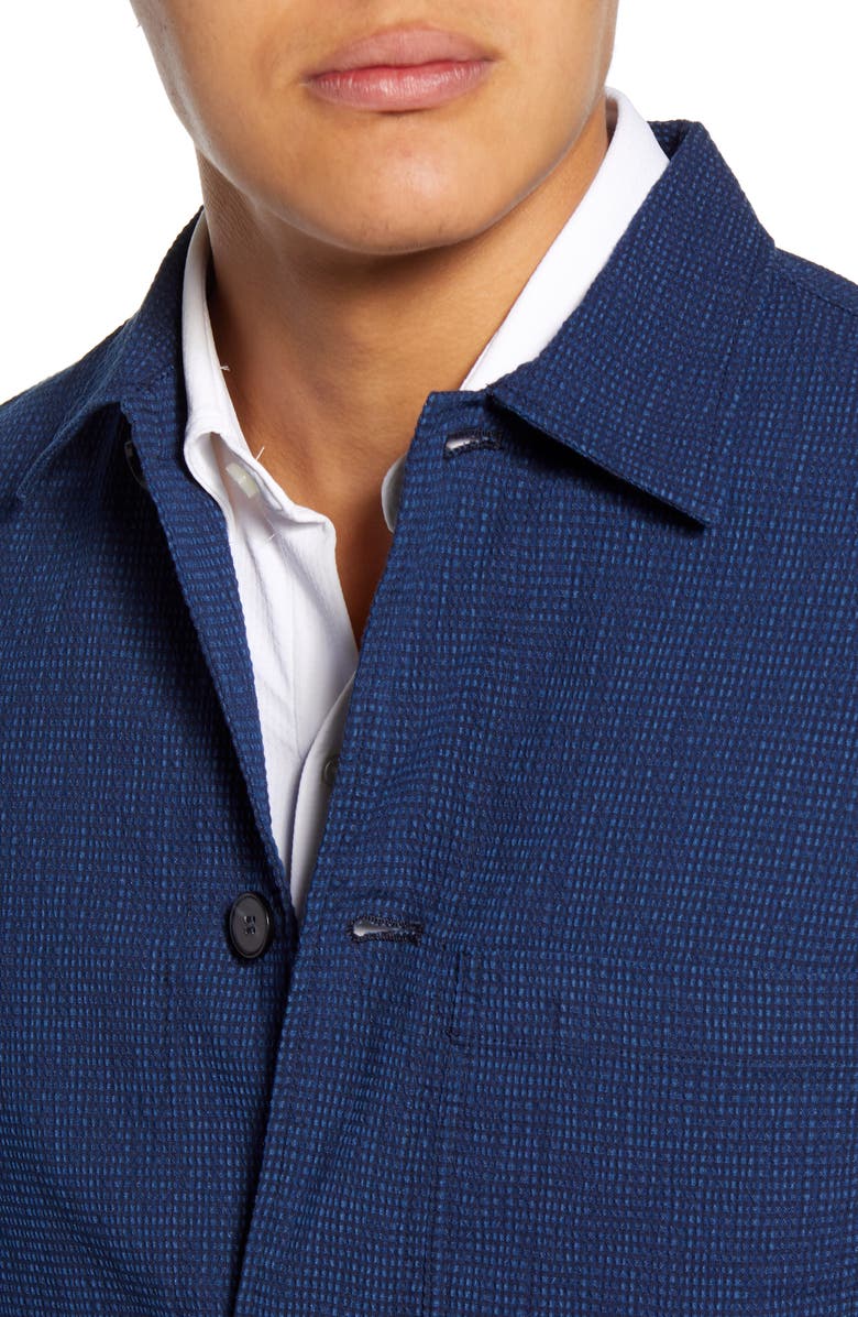Officine Générale Seersucker Chore Jacket, Alternate, color, 
